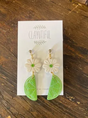 Handmade Clay Fruit Earrings