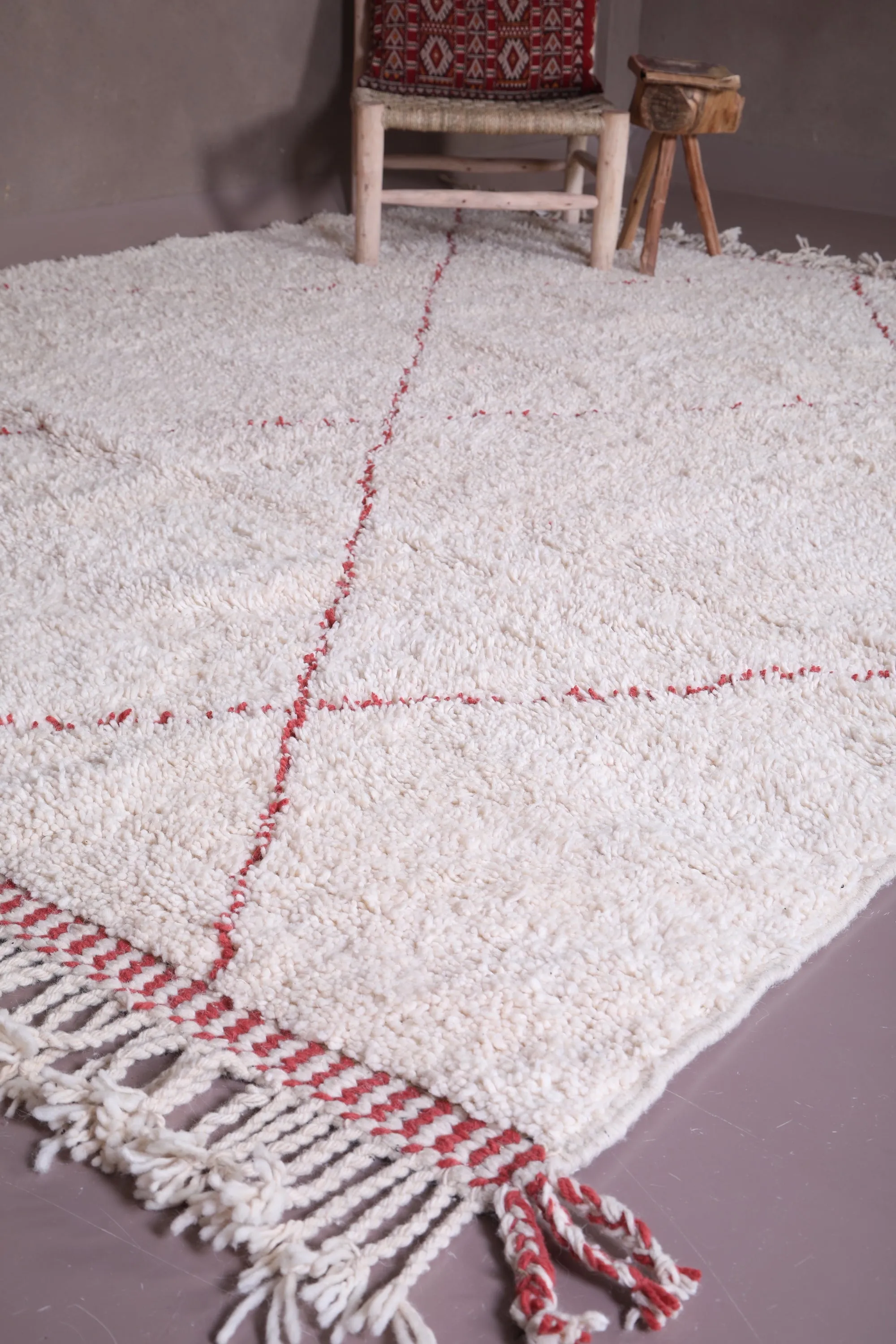 Handmade custom Moroccan rug - wool handmade carpet - Beni rug