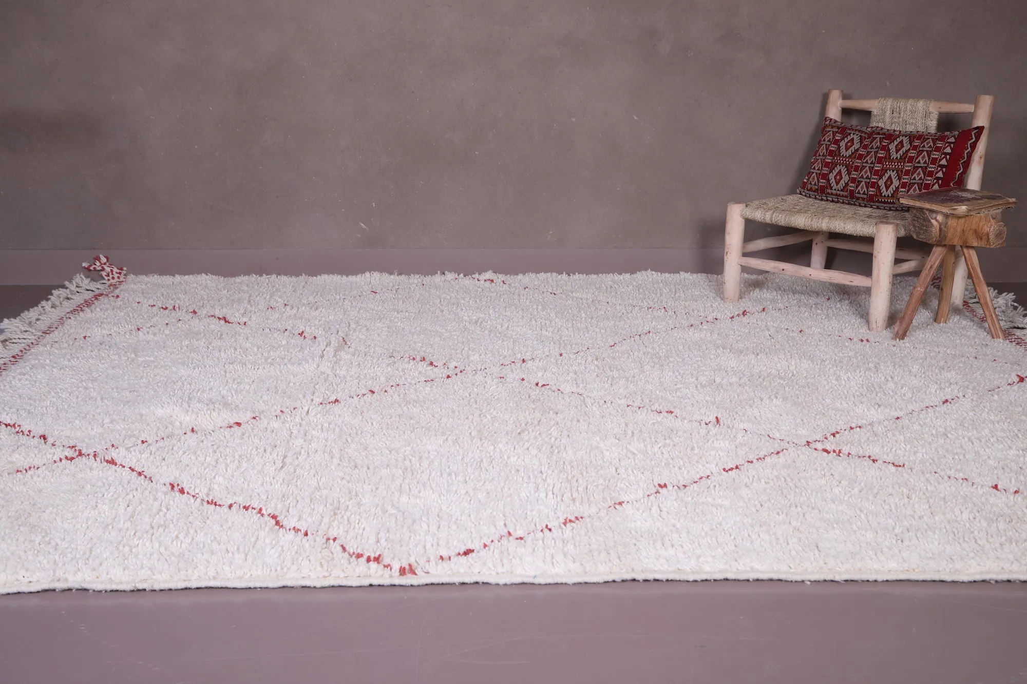 Handmade custom Moroccan rug - wool handmade carpet - Beni rug