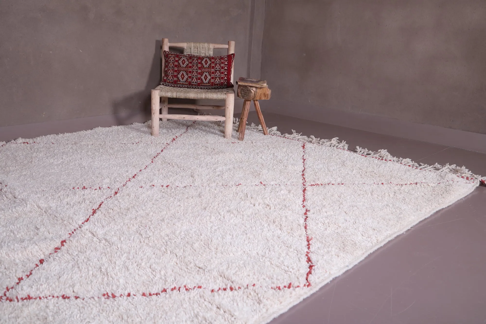 Handmade custom Moroccan rug - wool handmade carpet - Beni rug