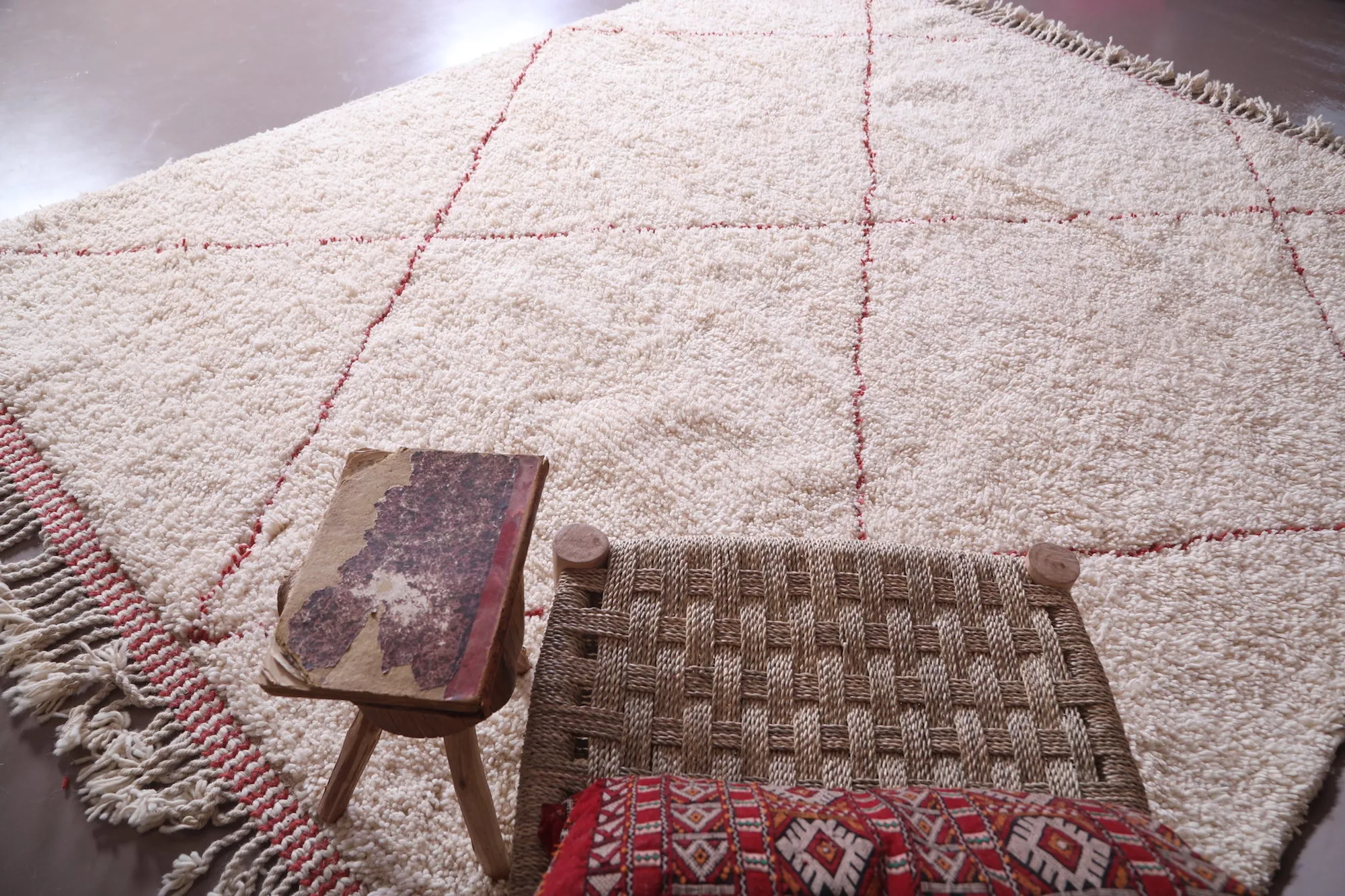 Handmade custom Moroccan rug - wool handmade carpet - Beni rug