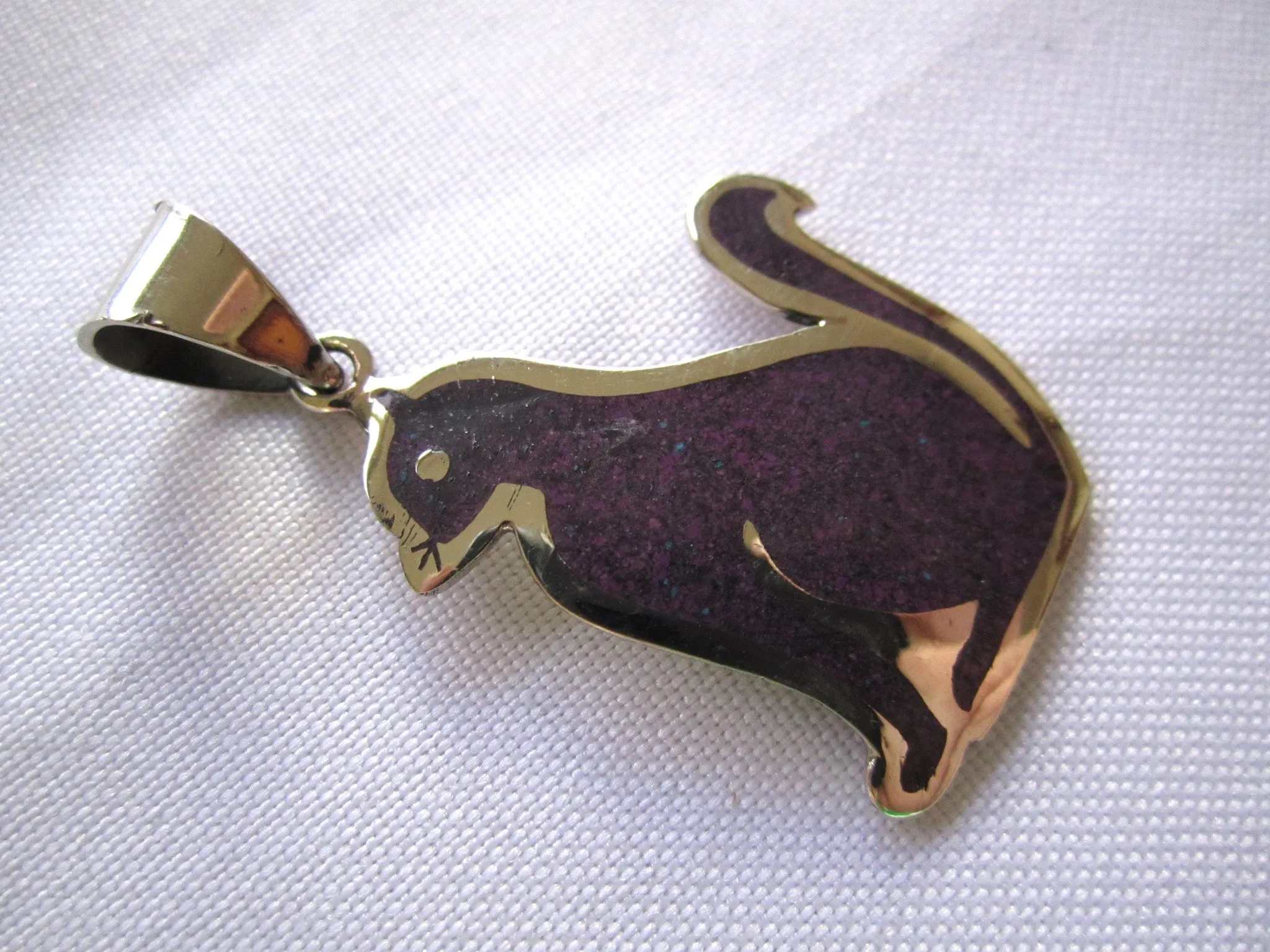 Handmade Cutout Cat Pendant