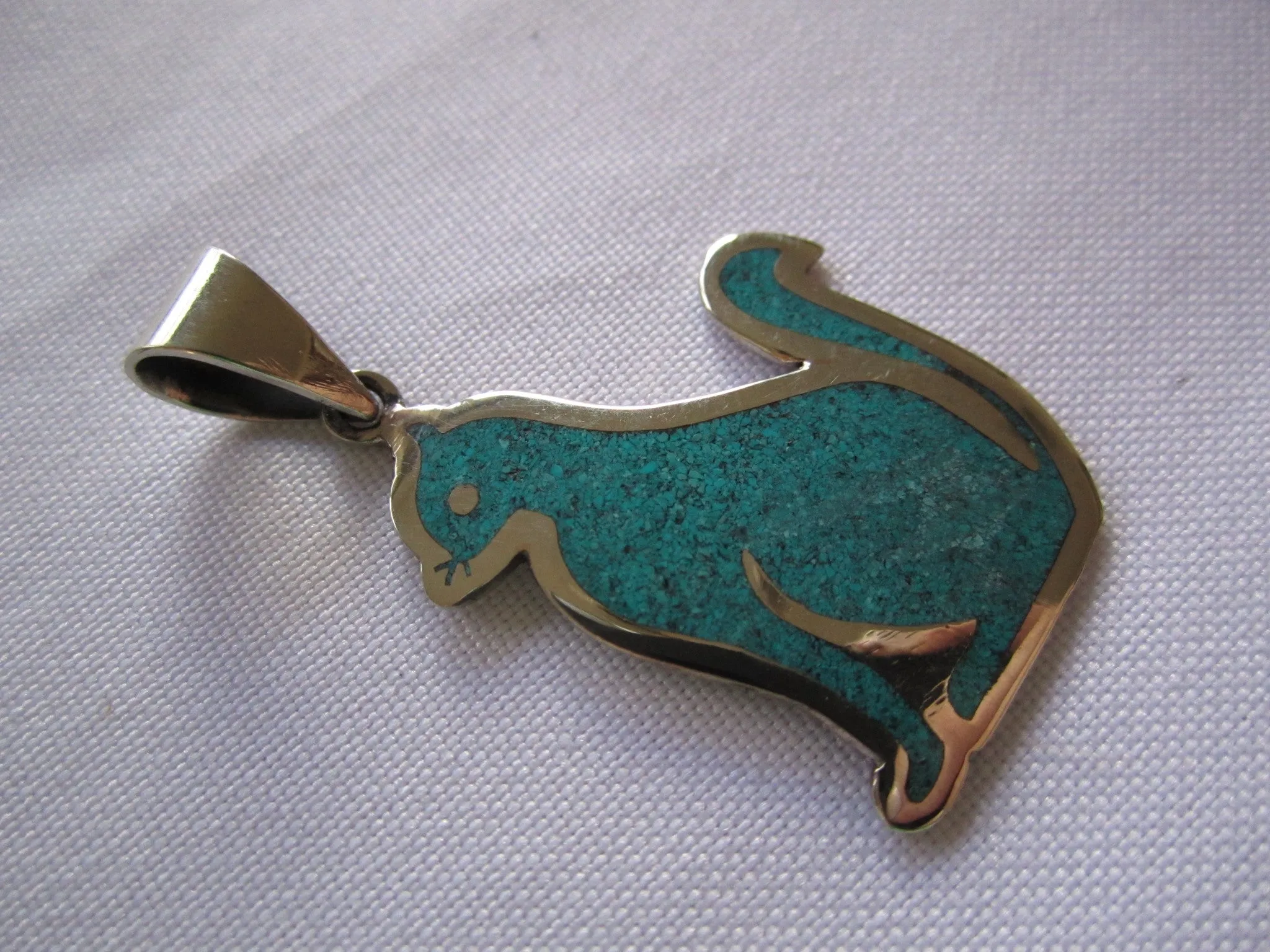Handmade Cutout Cat Pendant
