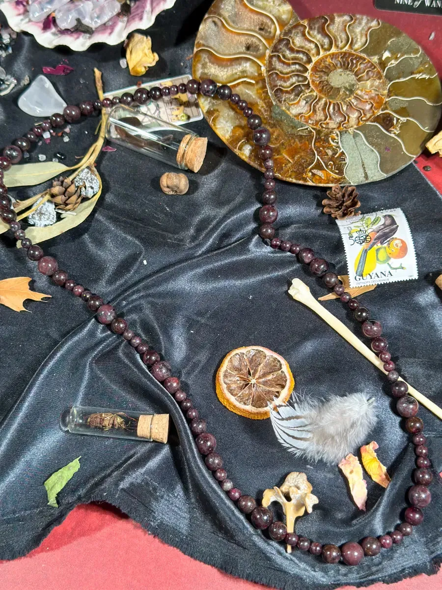 Handmade Garnet Necklace