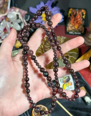 Handmade Garnet Necklace