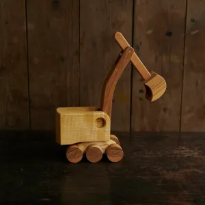 Handmade Large Handmade Wooden Excavator