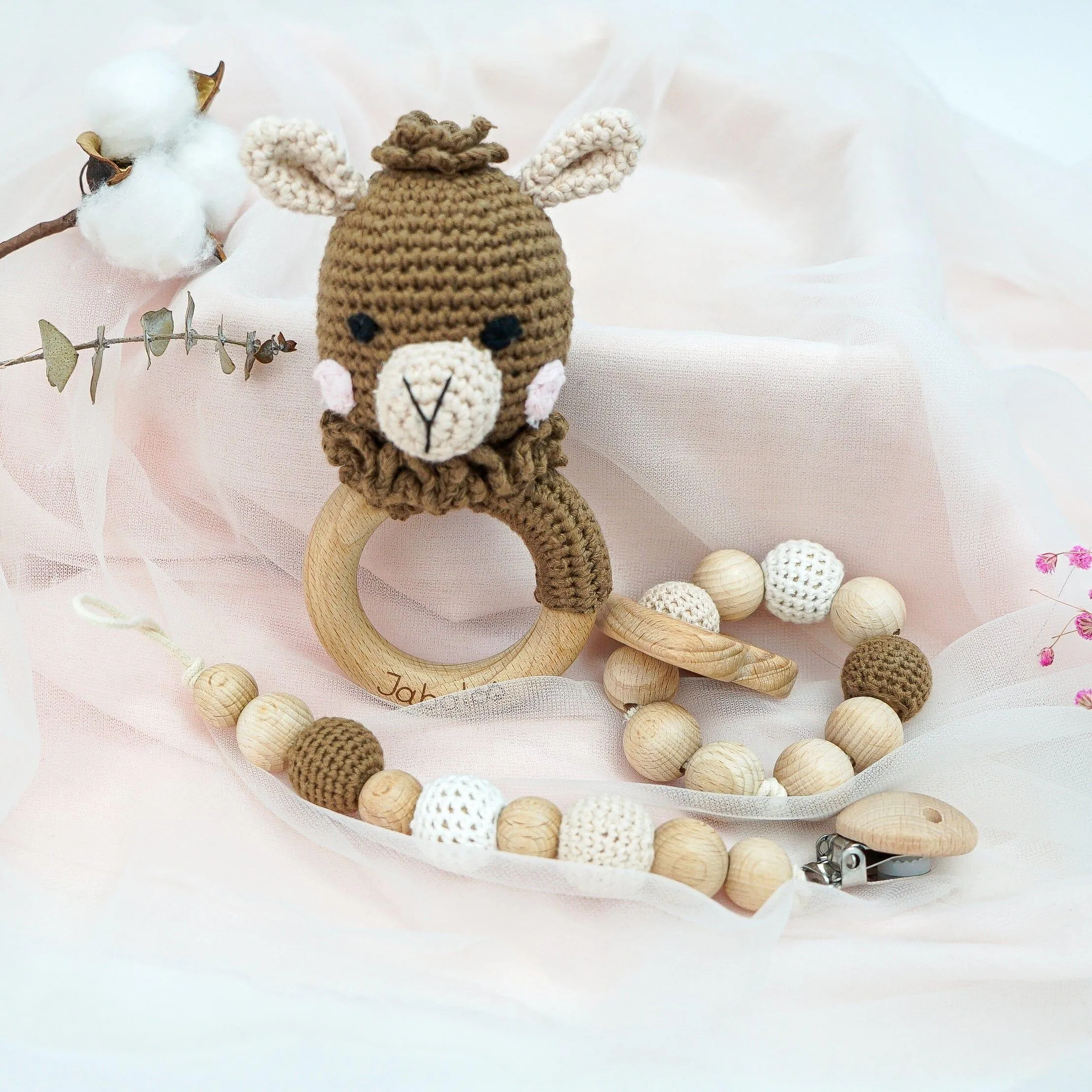 Handmade Llama Crochet Set