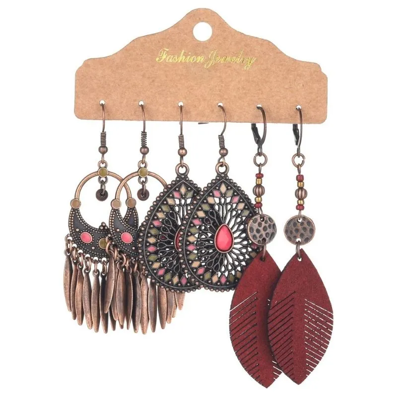 Handmade Metal Earrings Set