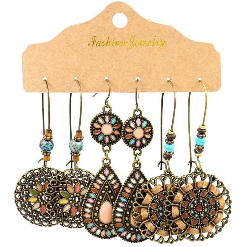 Handmade Metal Earrings Set