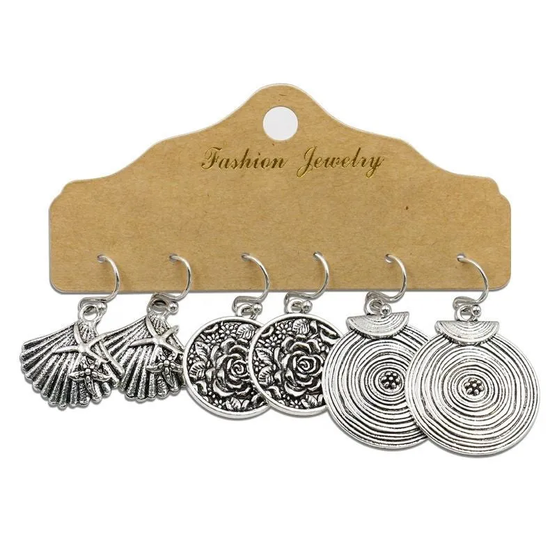 Handmade Metal Earrings Set