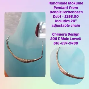 Handmade Mokume Gane Pendant