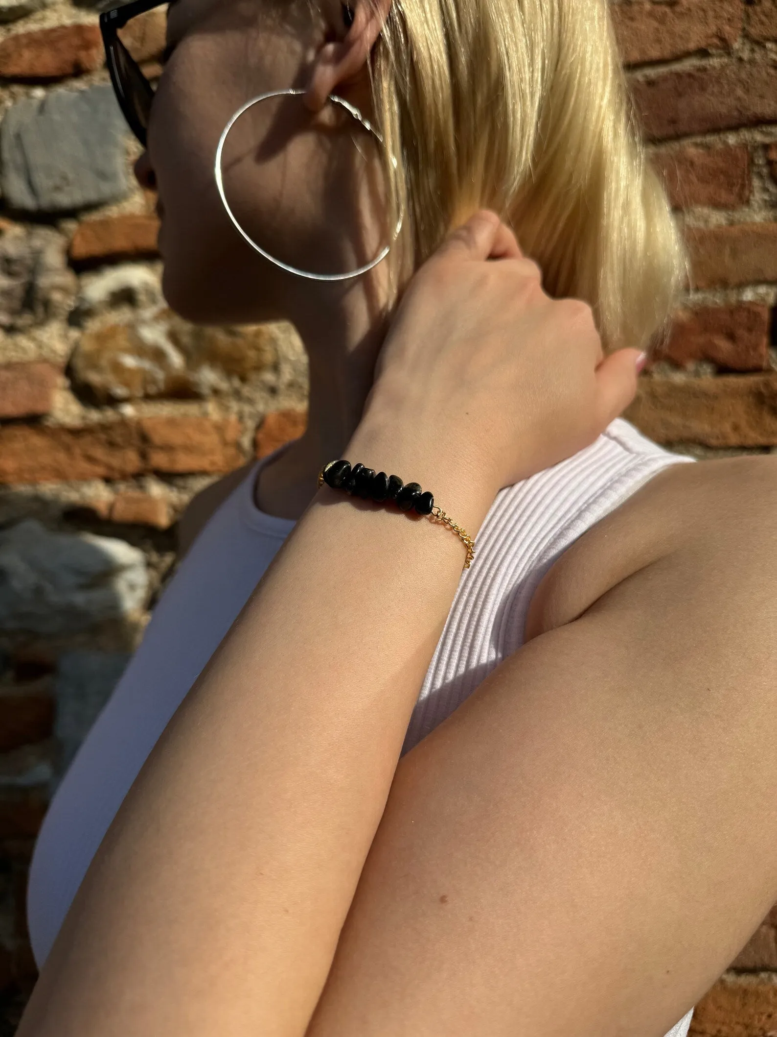 Handmade Obsidian Bracelet
