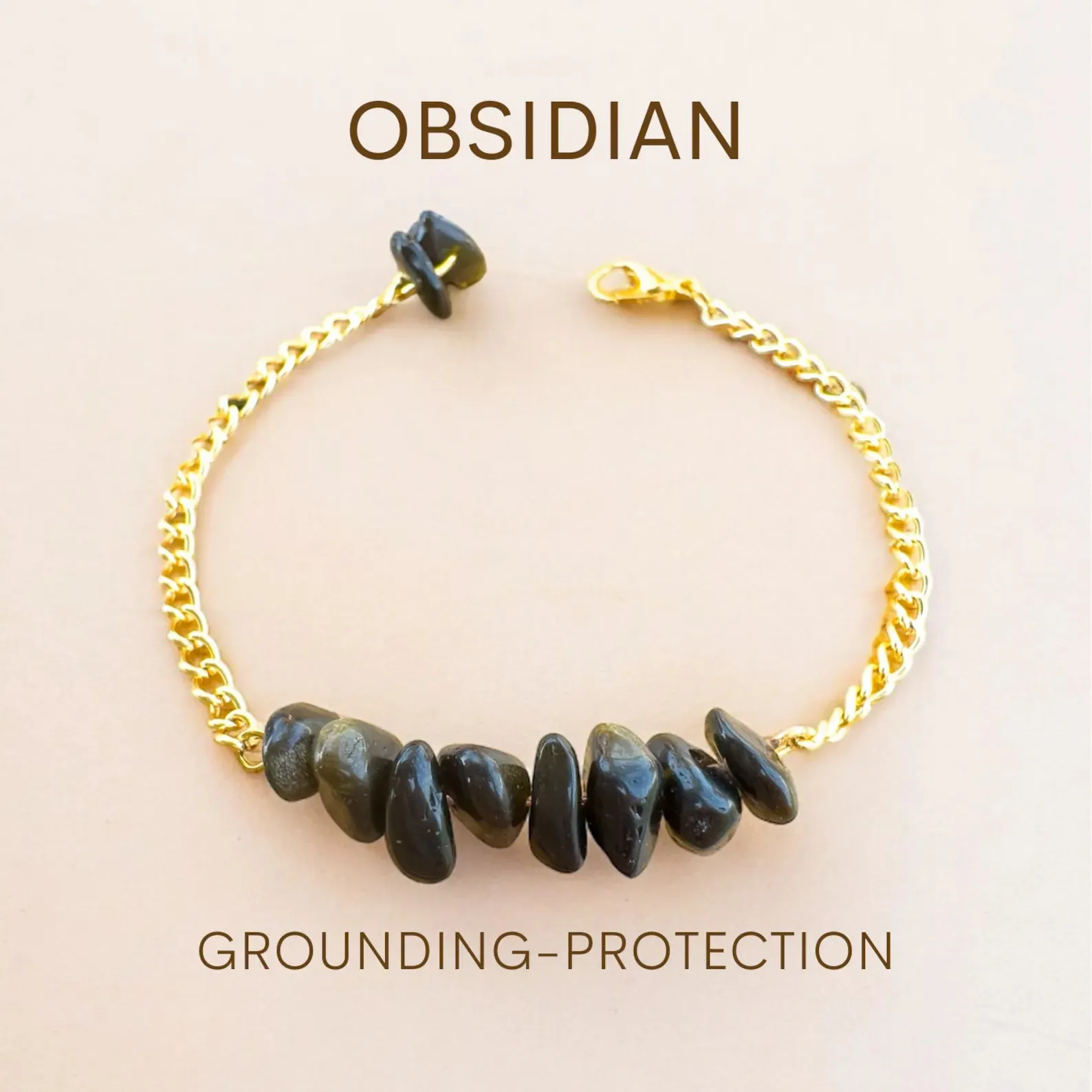 Handmade Obsidian Bracelet