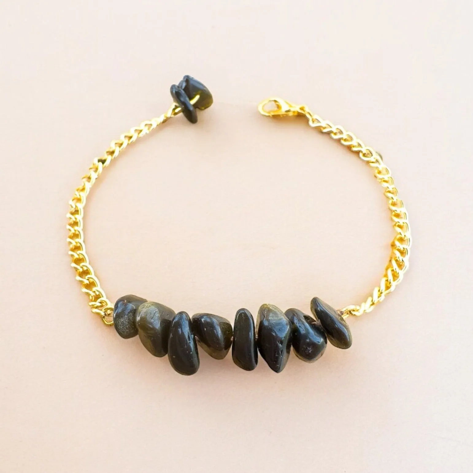 Handmade Obsidian Bracelet