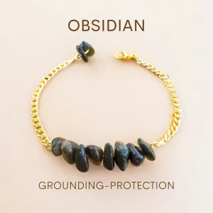 Handmade Obsidian Bracelet