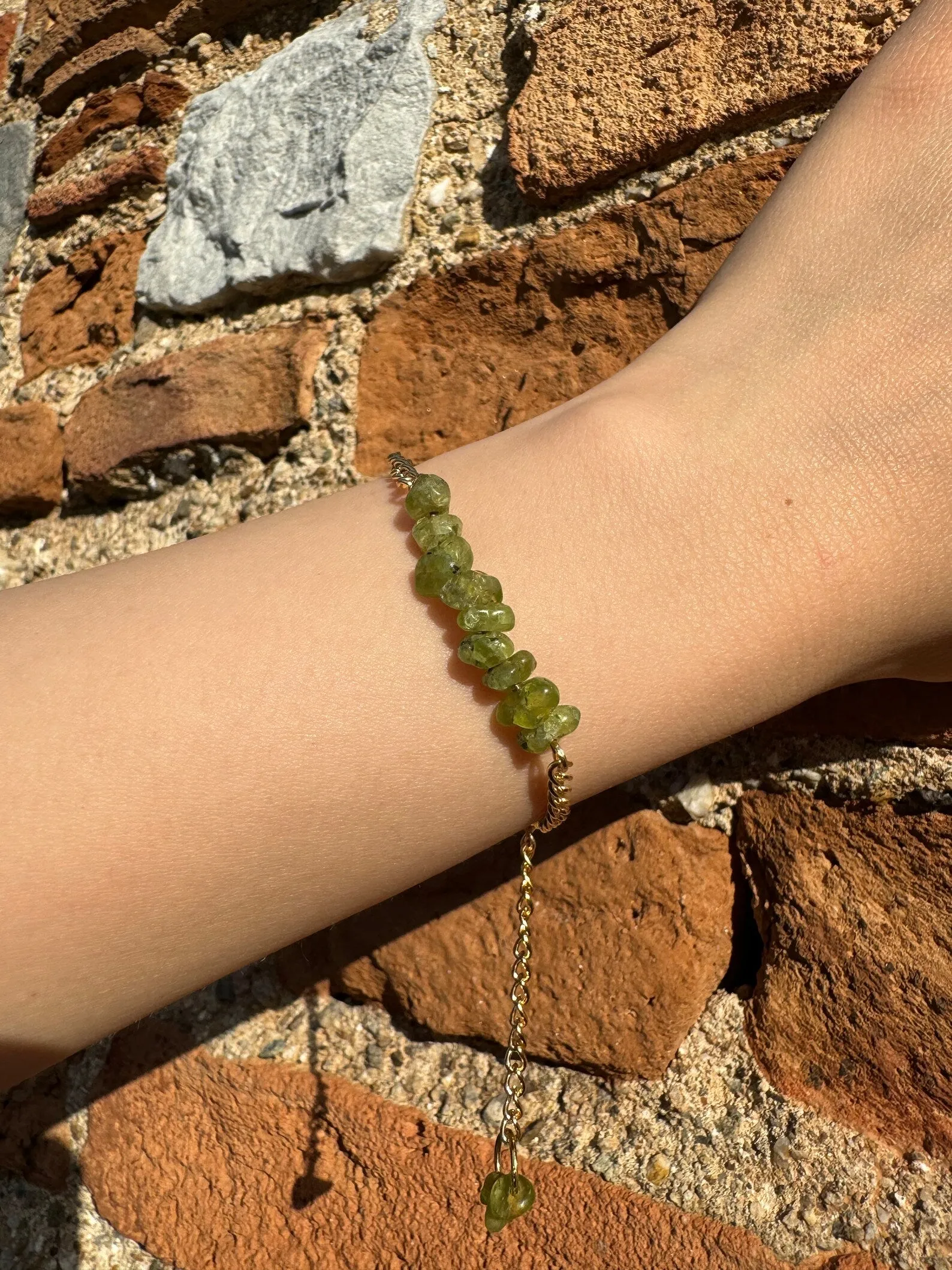 Handmade Peridot Bracelet