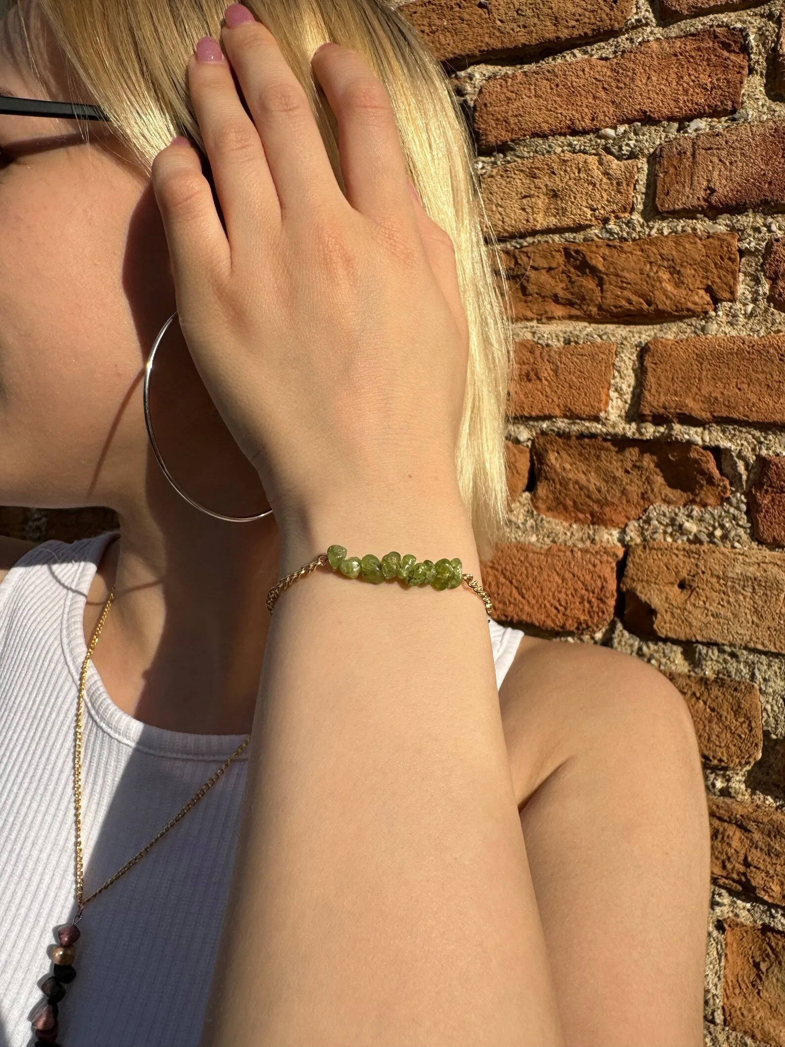 Handmade Peridot Bracelet