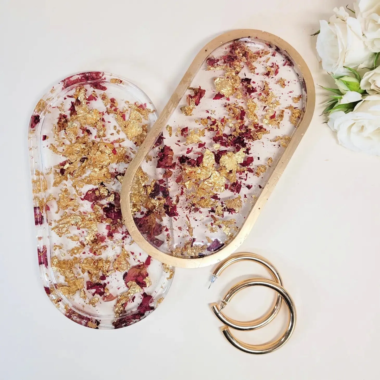 Handmade Roses Trinket Tray