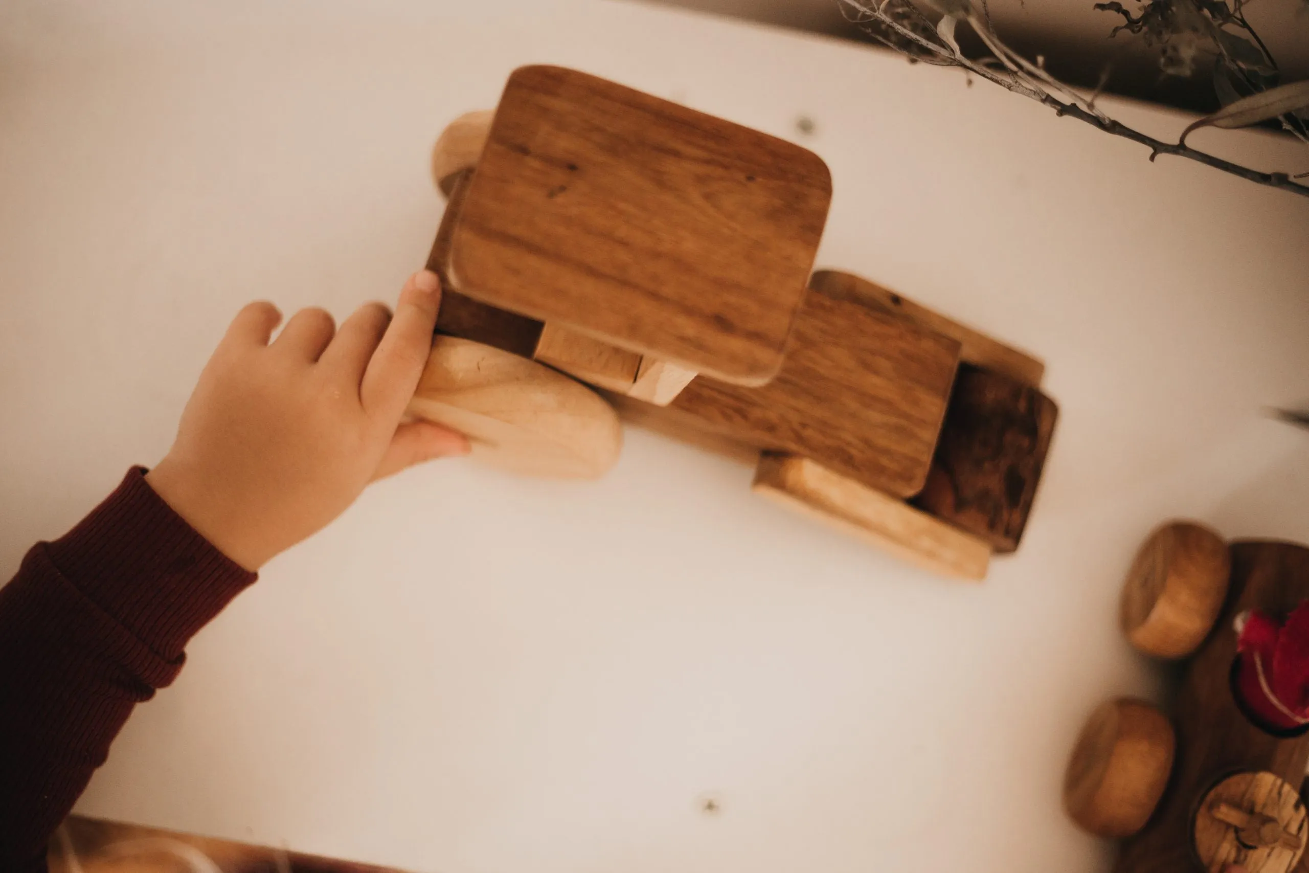Handmade Timber Steam Roller