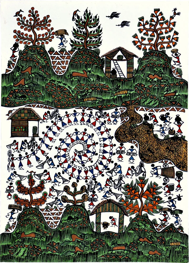 Handmade Warli Painting