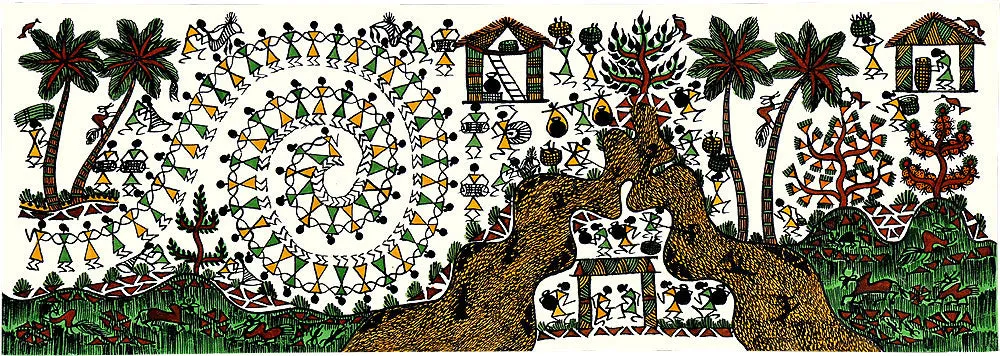 Handmade Warli Painting
