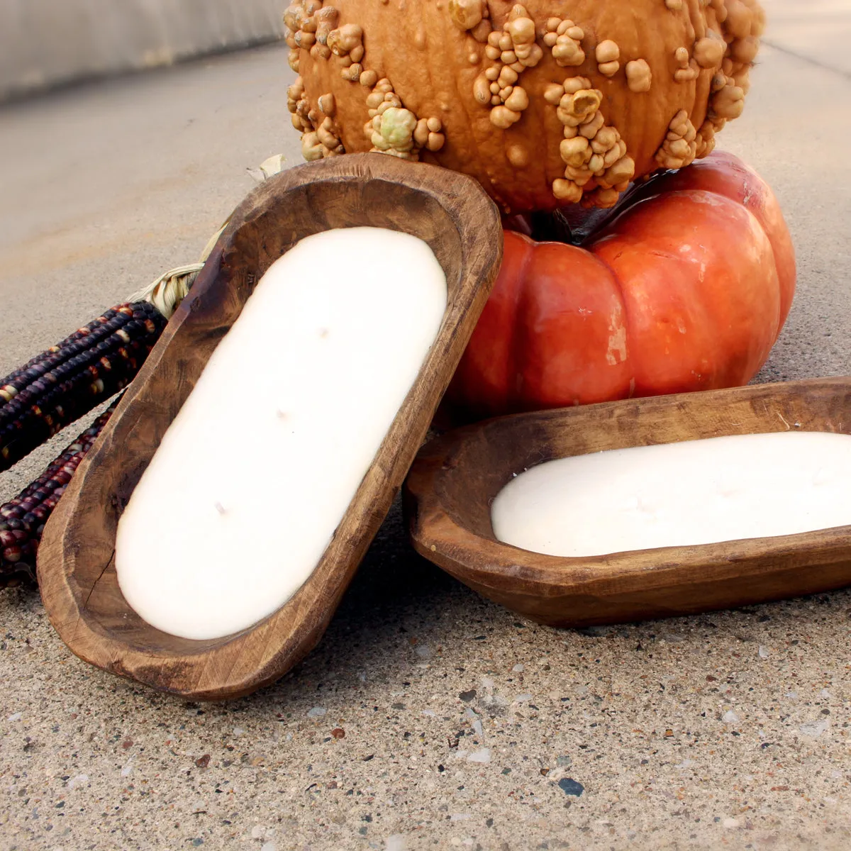 Handmade Wooden Bowl Candles