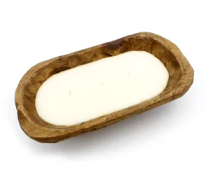 Handmade Wooden Bowl Candles