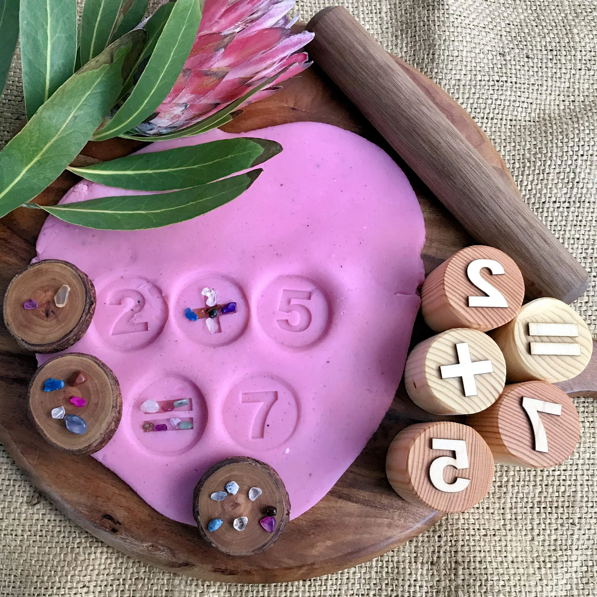 Handmade Wooden Number Stamps
