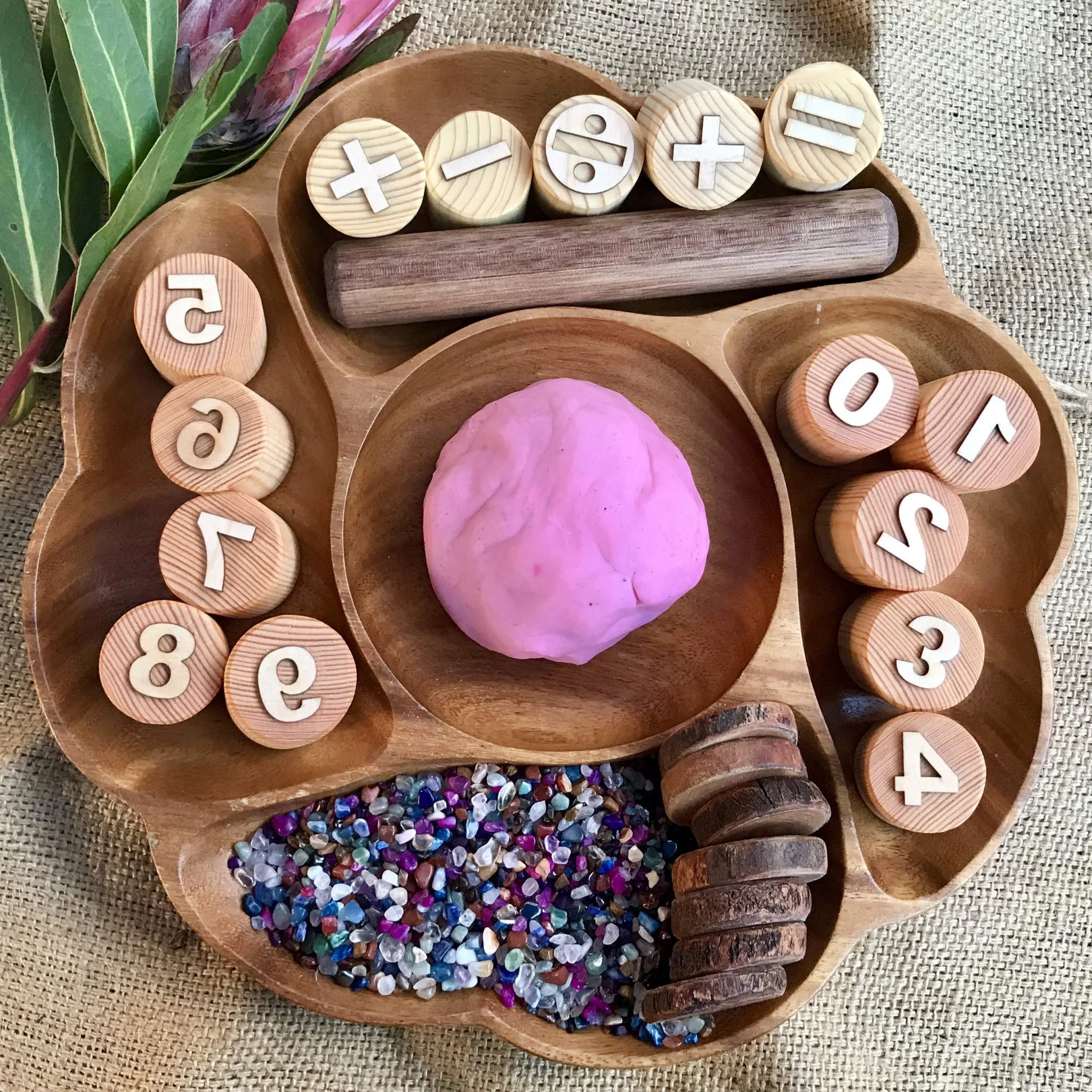 Handmade Wooden Number Stamps