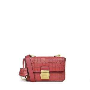 HANLEY CLOSE - FAUX CROC Mini Flapover Cross Body