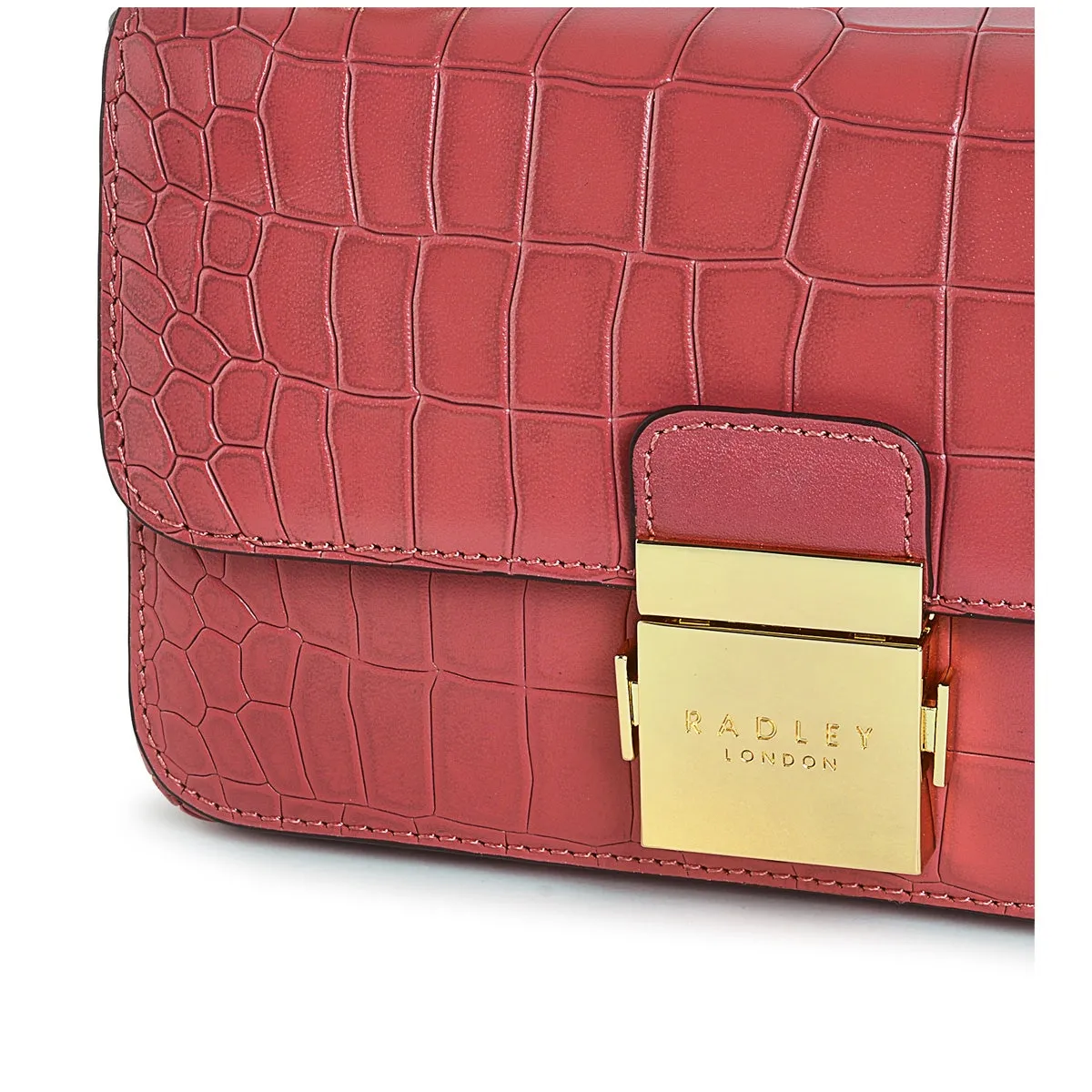 HANLEY CLOSE - FAUX CROC Mini Flapover Cross Body