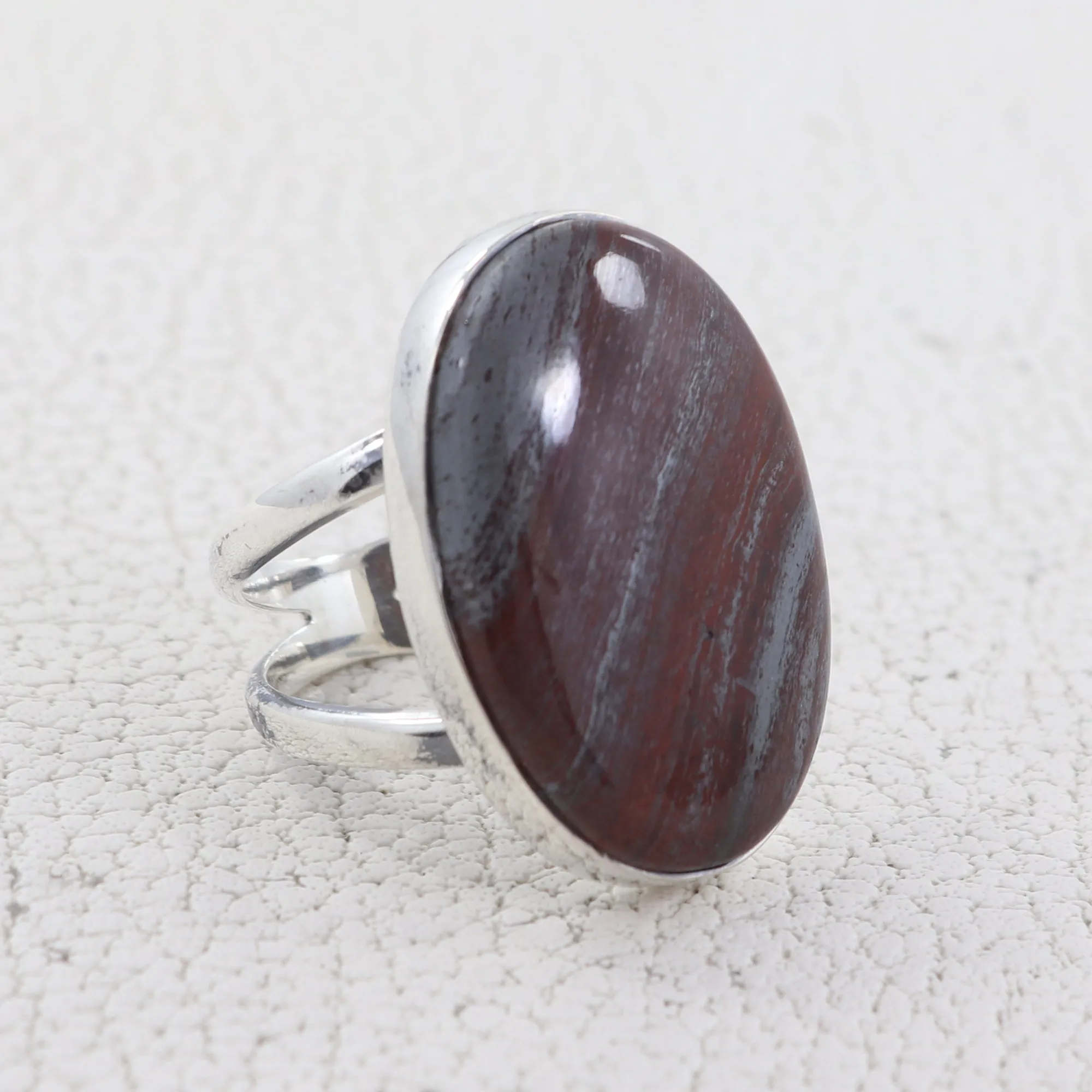 Hematite Ring 925 Sterling Silver