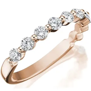 Henri Daussi Large Single Prong Diamond Band