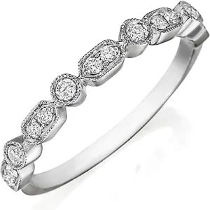 Henri Daussi Pave Diamond Wedding Band