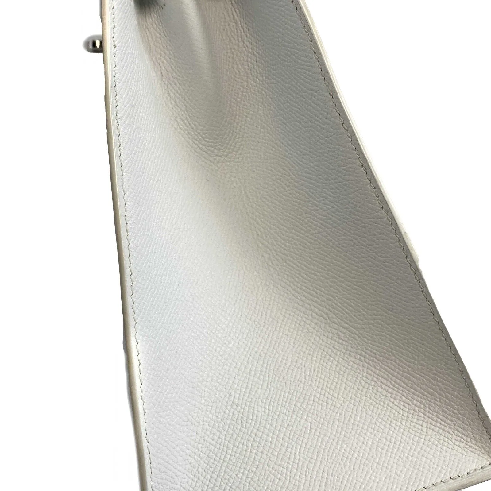 Hermes -2014 Kelly 32 in Epsom Leather - White - Top Handle Handbag