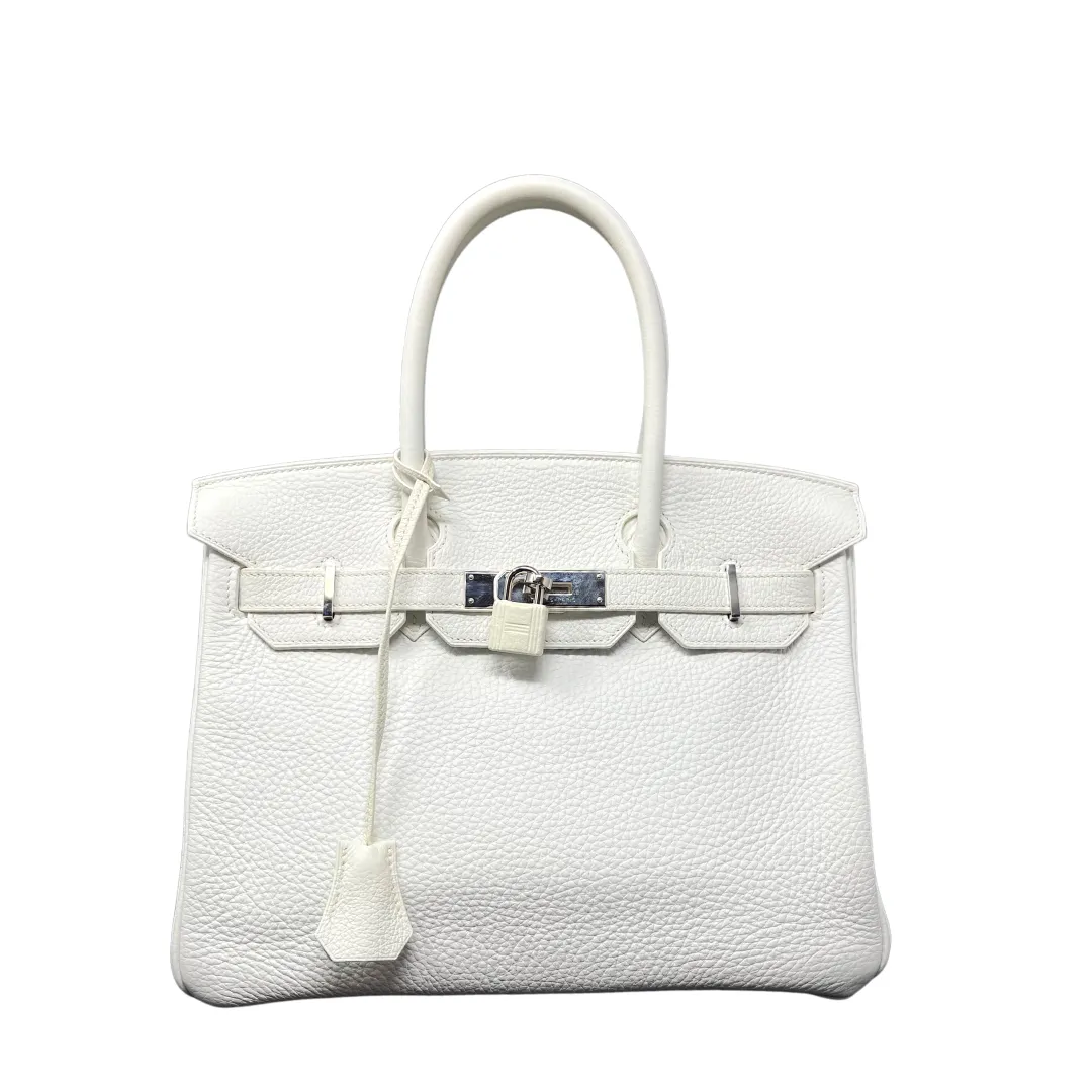 Hermès Clemence Birkin 30 White