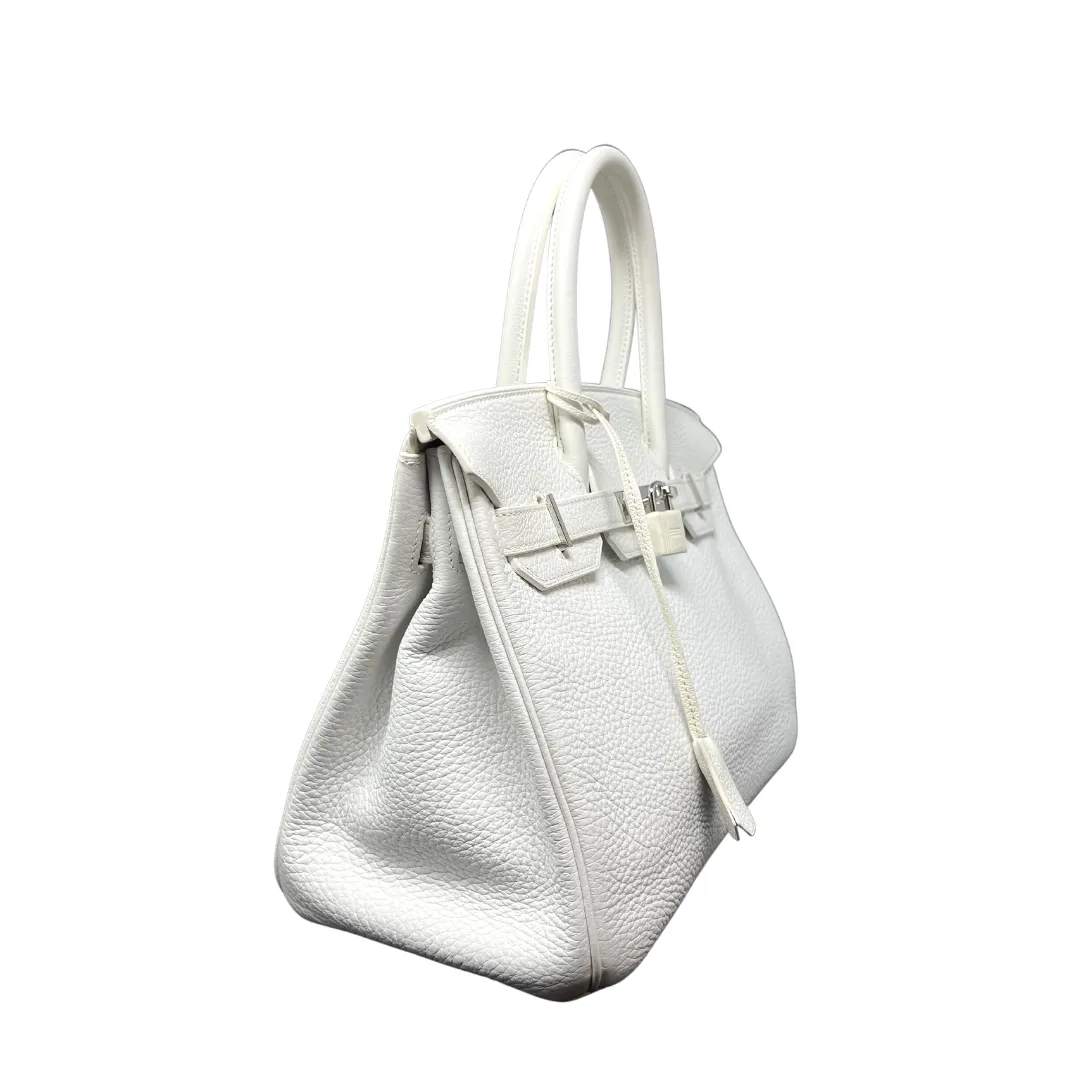 Hermès Clemence Birkin 30 White