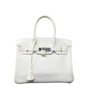 Hermès Clemence Birkin 30 White