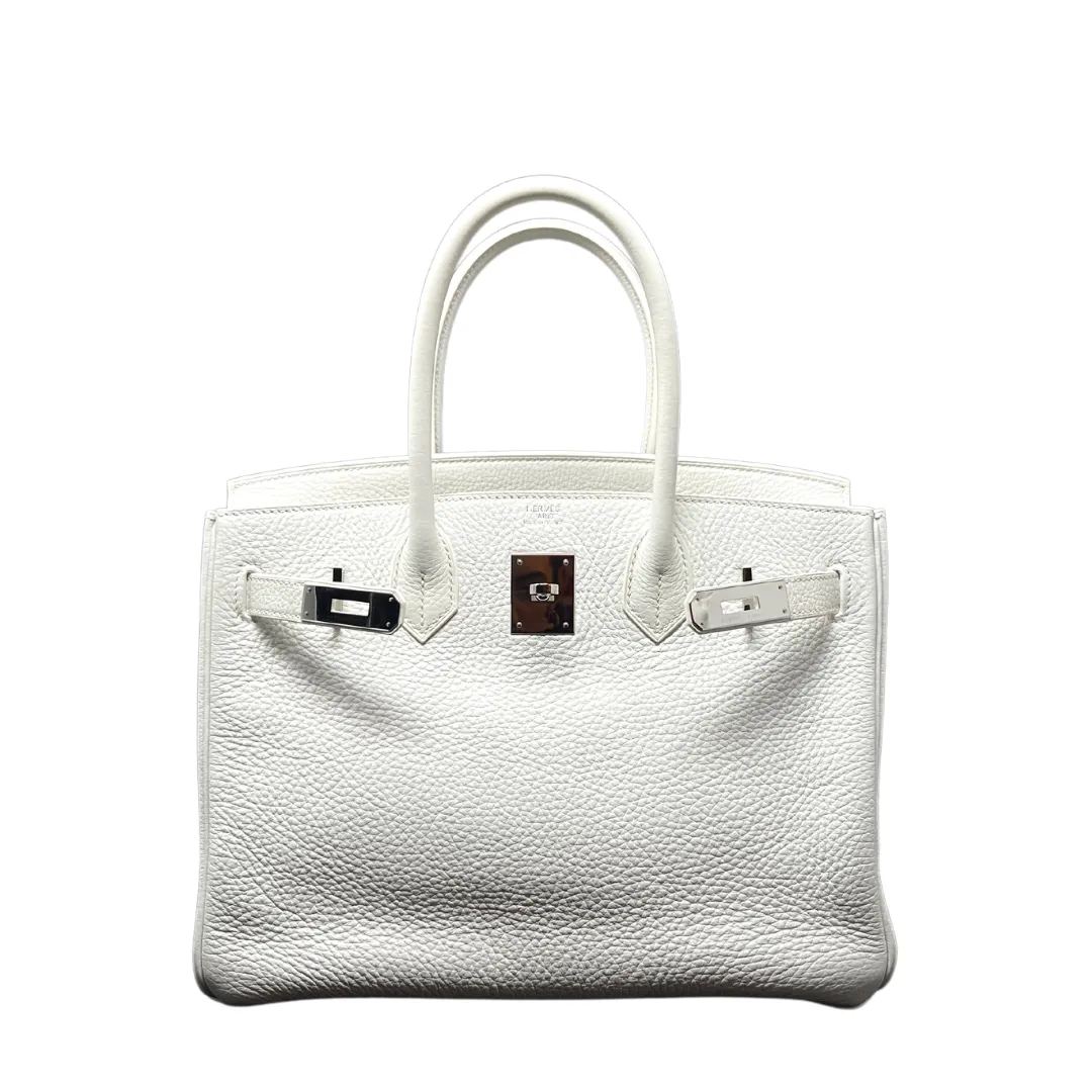Hermès Clemence Birkin 30 White