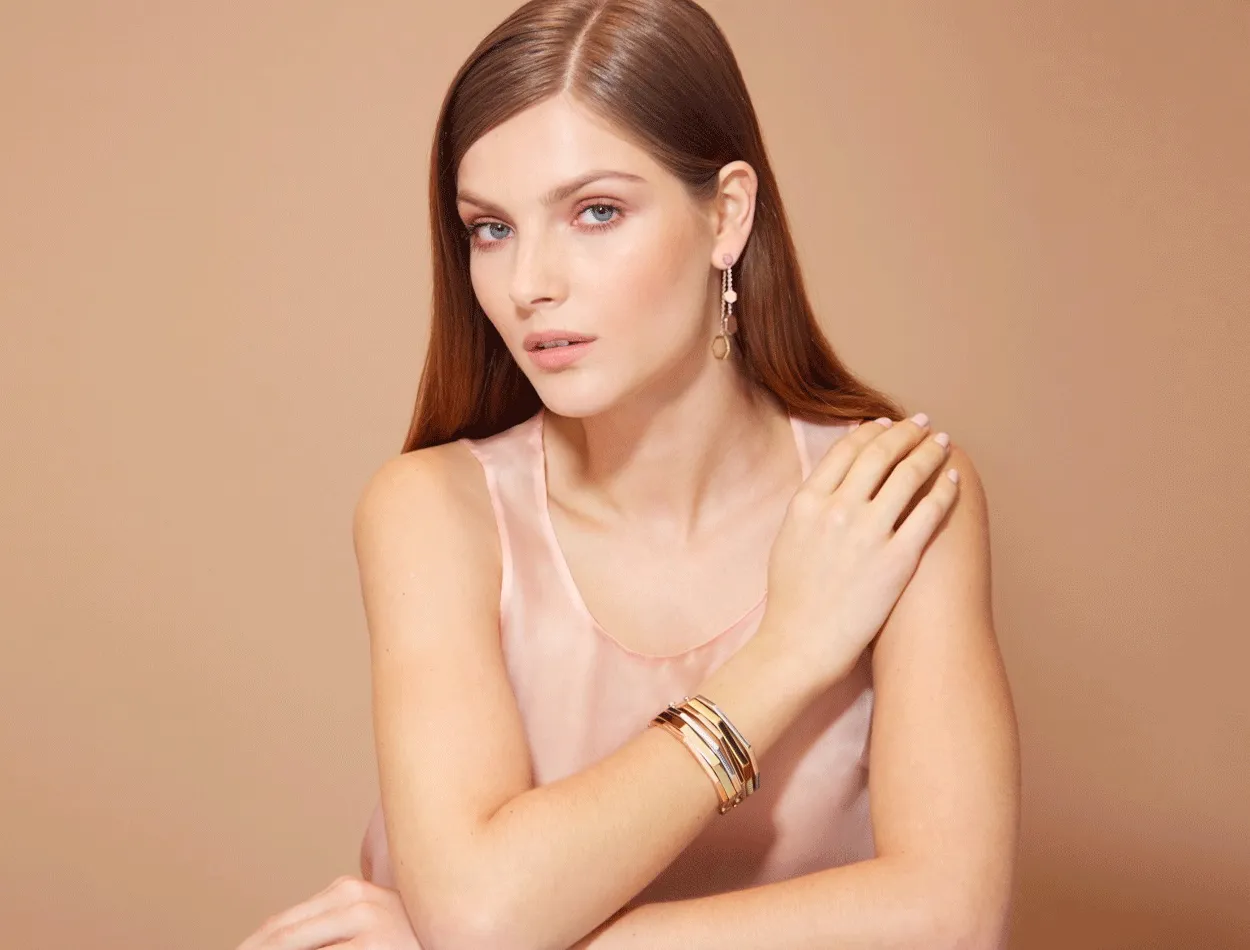 Hexagon Dangling Earrings