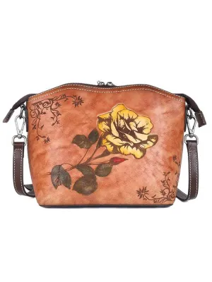 High Quality Retro Cowhide Women Crossbody Bags