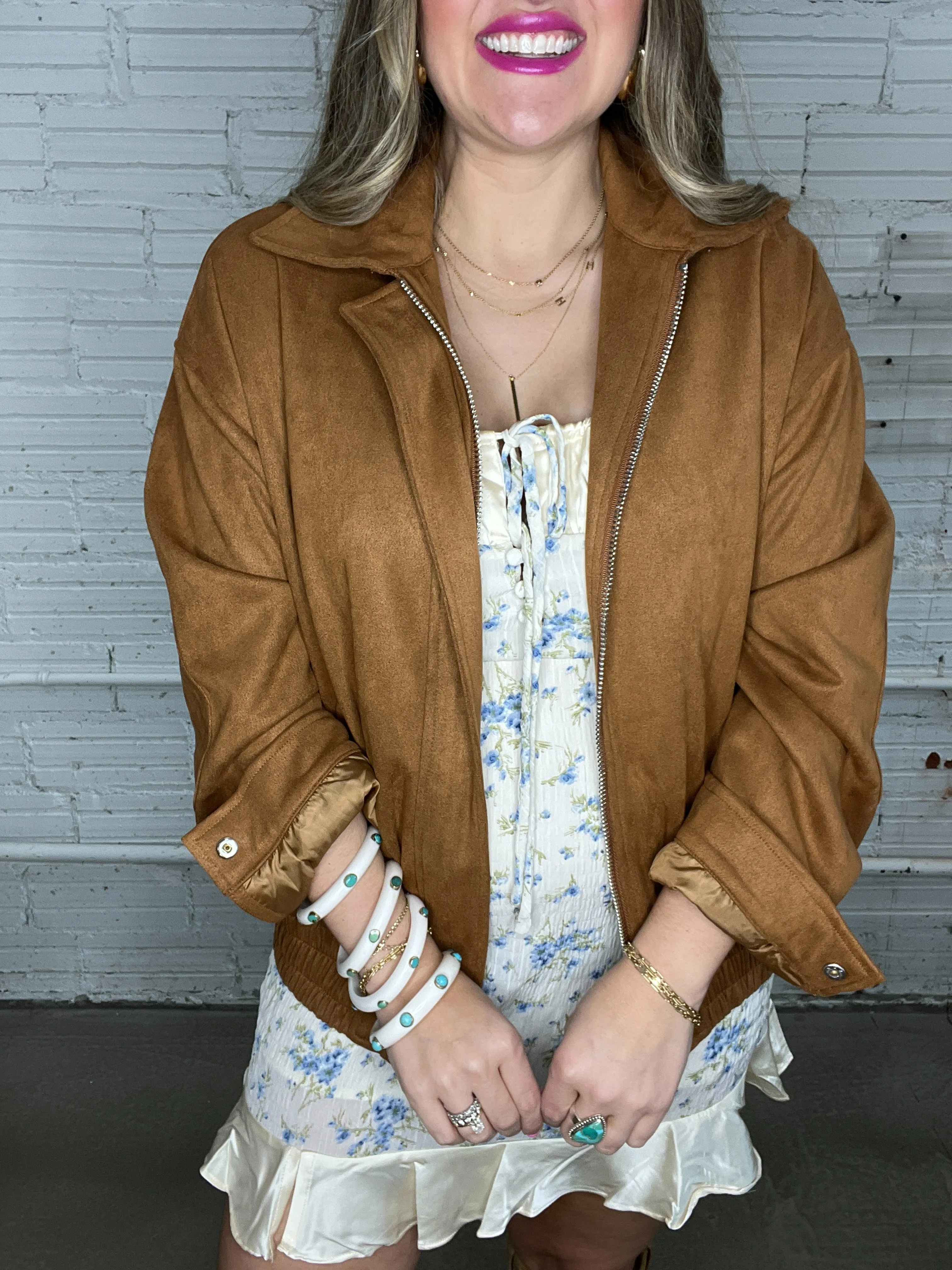 Hillside Brown Suede Barn Jacket