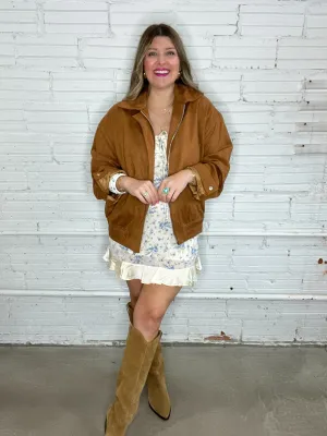 Hillside Brown Suede Barn Jacket