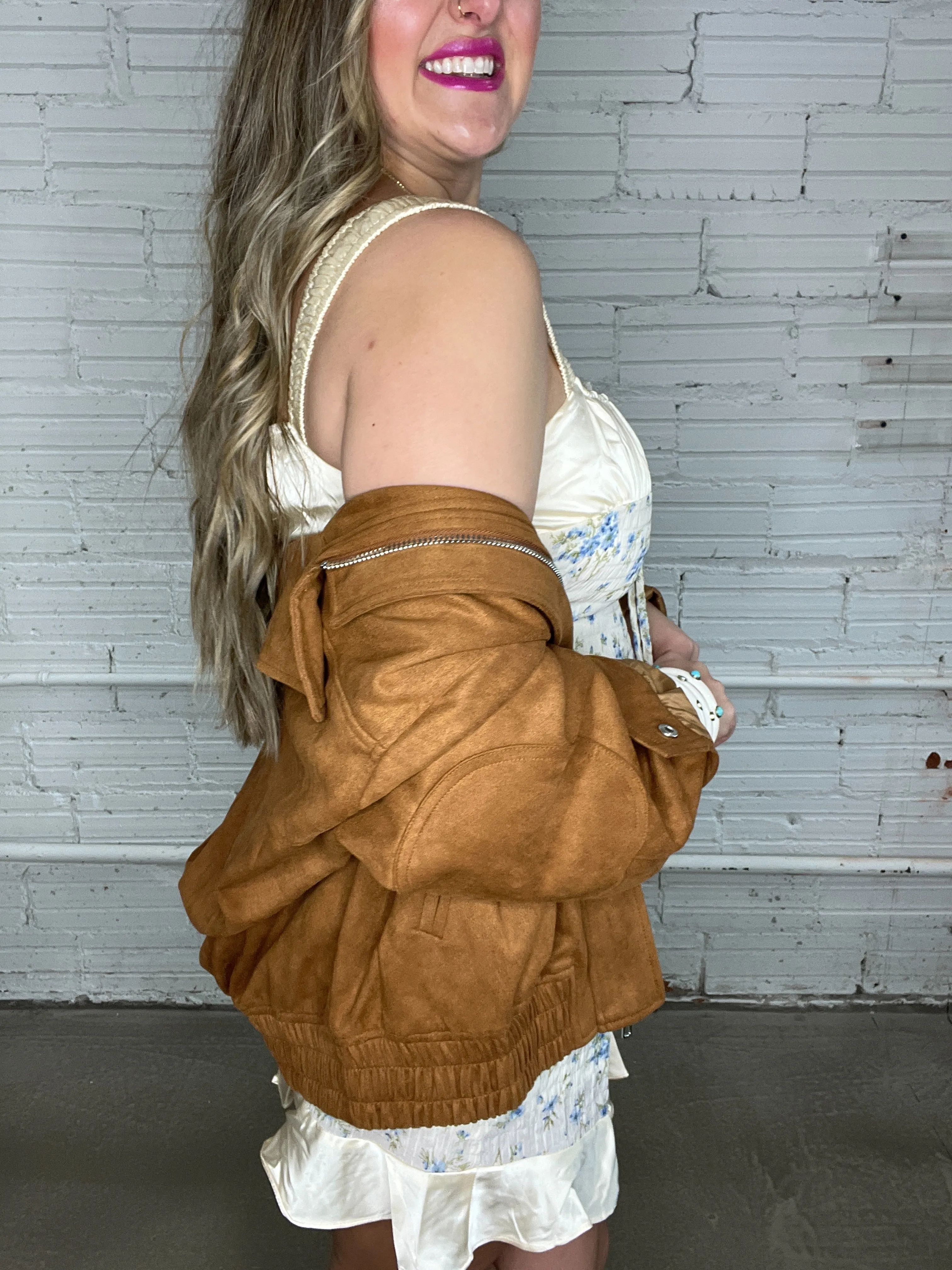 Hillside Brown Suede Barn Jacket