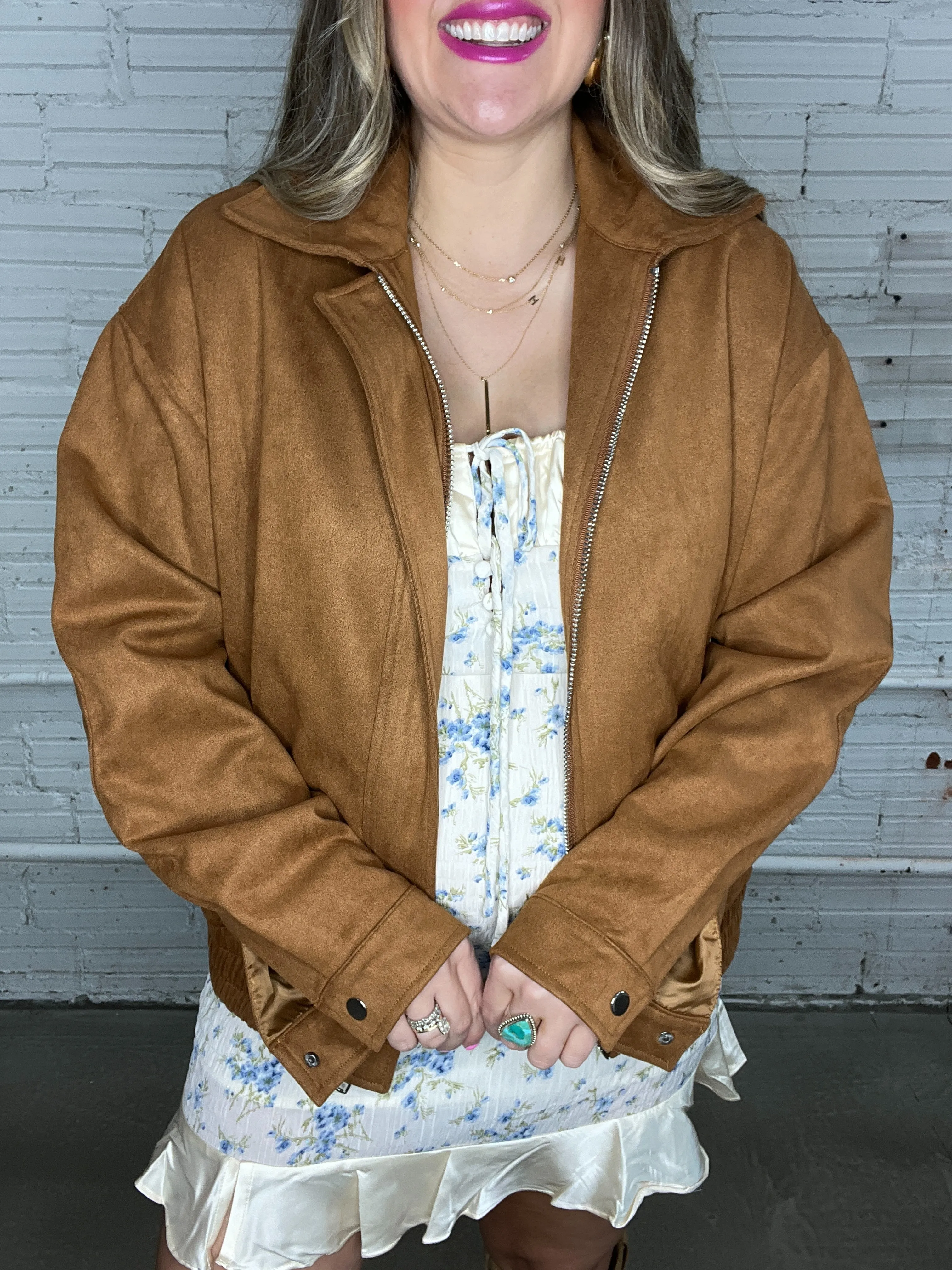 Hillside Brown Suede Barn Jacket