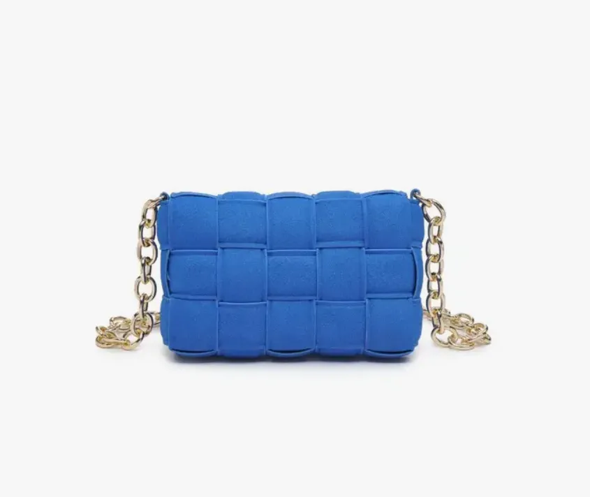Holden Suede Crossbody - Cobalt
