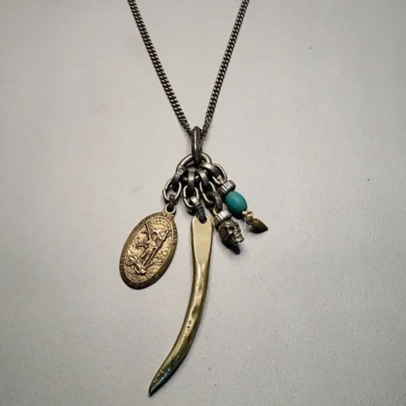 Horn Turquoise Necklace