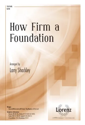 How Firm a Foundation (SATB)