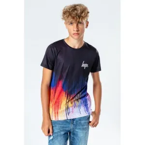 Hype Black Multi Drips T-Shirt Nxtdb-007