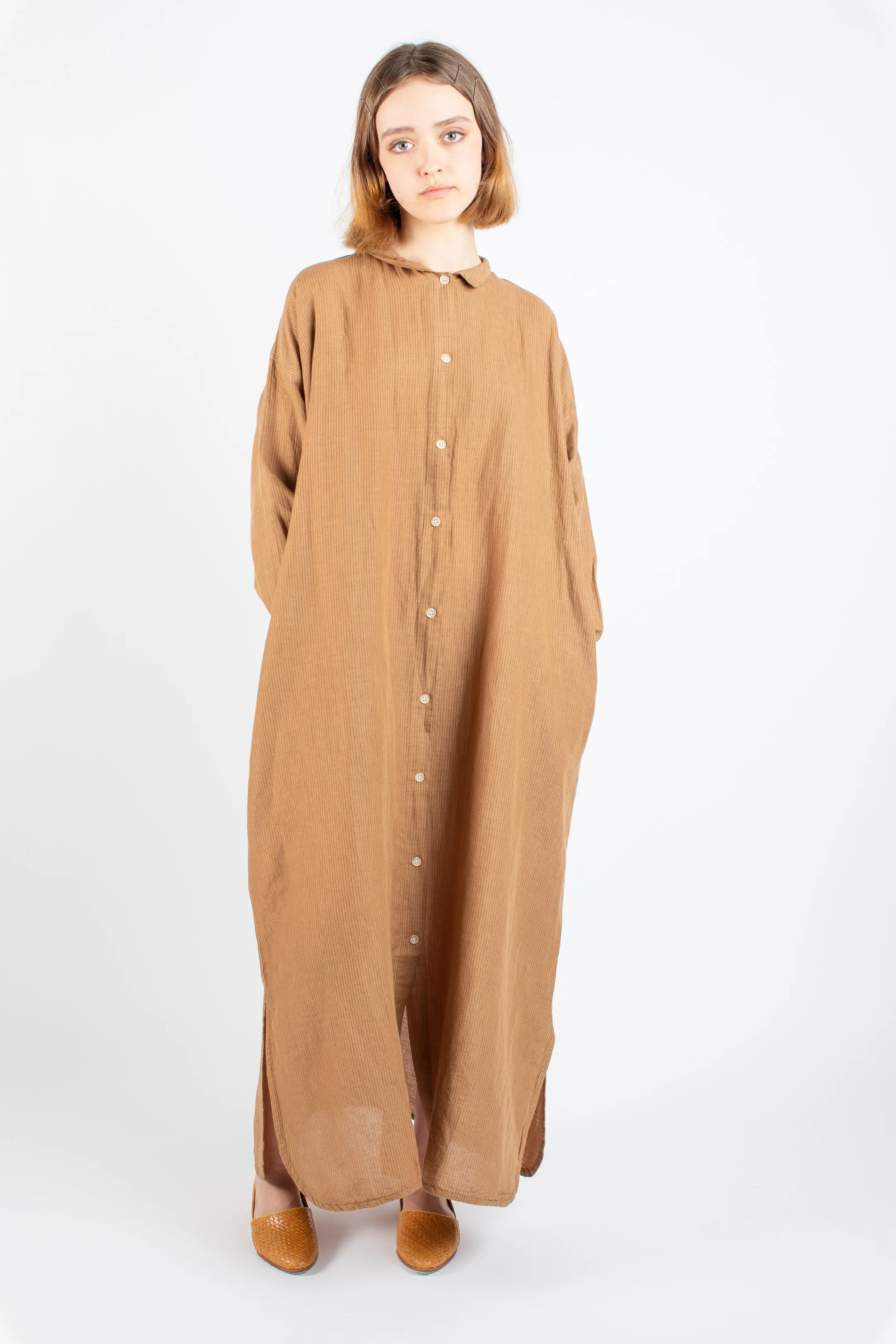 Ida shirtdress in Clay print